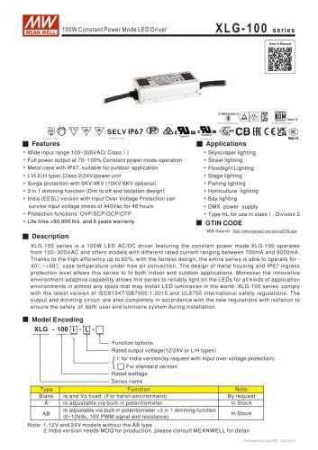  XLG-100-L-AB