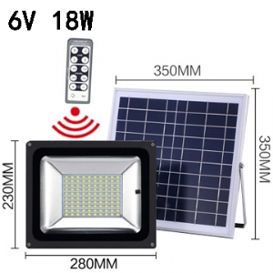 Solar LED Flood Light 6V 18W